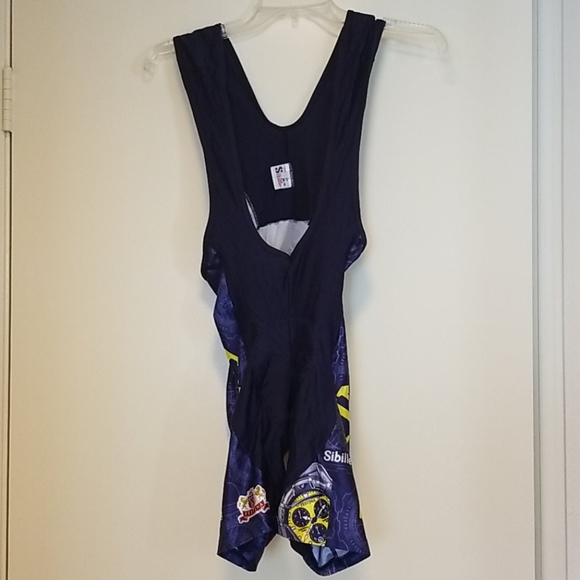 Festina Pants - Festina Cycling Bib Shorts Blue Size Small